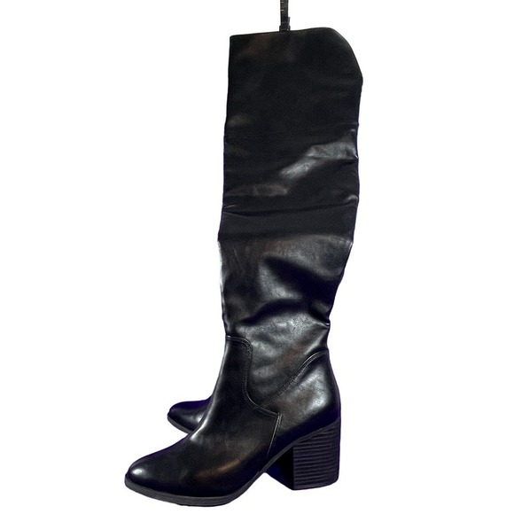 BP. Women's Black Over The Knee LUKE Boots Shoe‎ Size 7.5-NEW - Picture 3 of 7